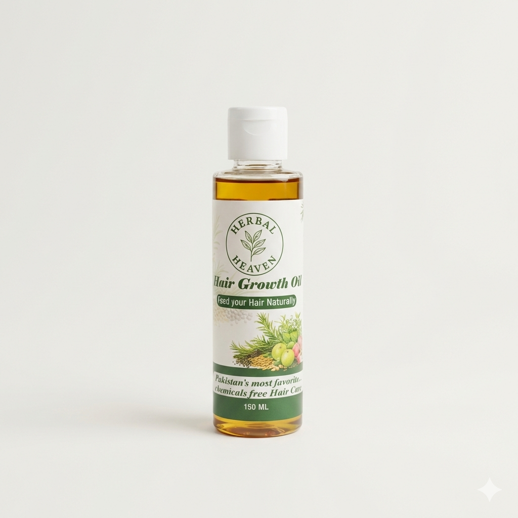 Herbal Heaven Organic Hair Growth Oil - 100% Natural & Chemical-Free (150ml)