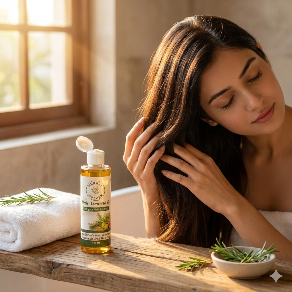 Herbal Heaven Organic Hair Growth Oil - 100% Natural & Chemical-Free (150ml)